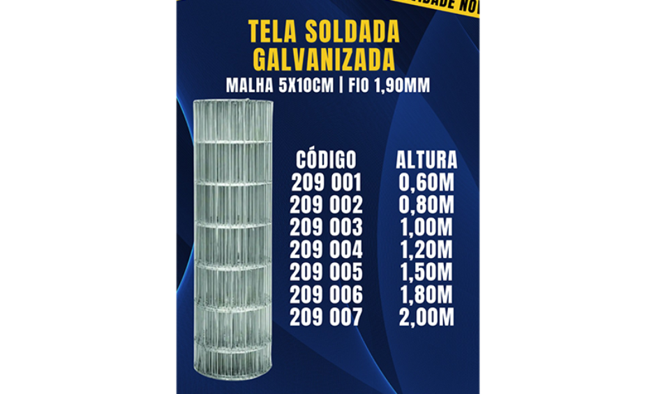 Tela Soldada Galvanizada